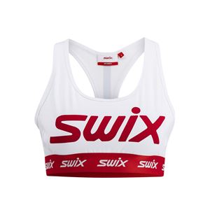 Swix Roadline sportovní podprsenka bright white/fiery red XS