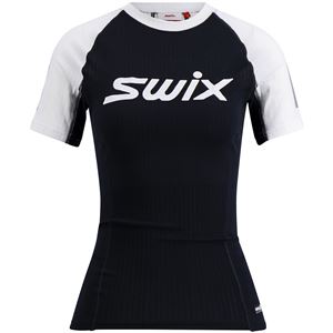 Swix Roadline RaceX dámské funkční triko krátký rukáv black/bright white M