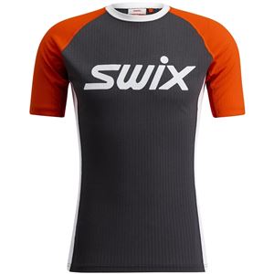Swix RaceX pánské funkční triko krátký rukáv magnet/fiery red L