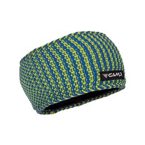 CAMP Alp Headband pletená čelenka blue/lime  