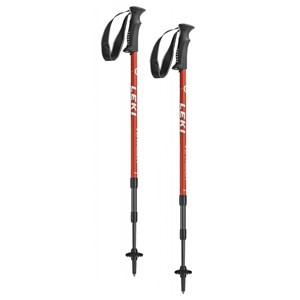 Leki Voyager trekové hole white/red  