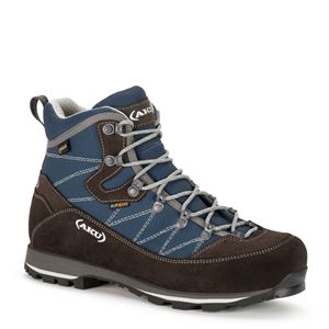 AKU Trekker Lite III Wide GTX - treková obuv černo/sv. modrá 41,5 EU