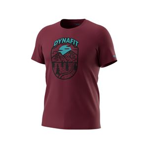 Dynafit Graphic CO M S/S Tee pánské triko burgundy Horizon L