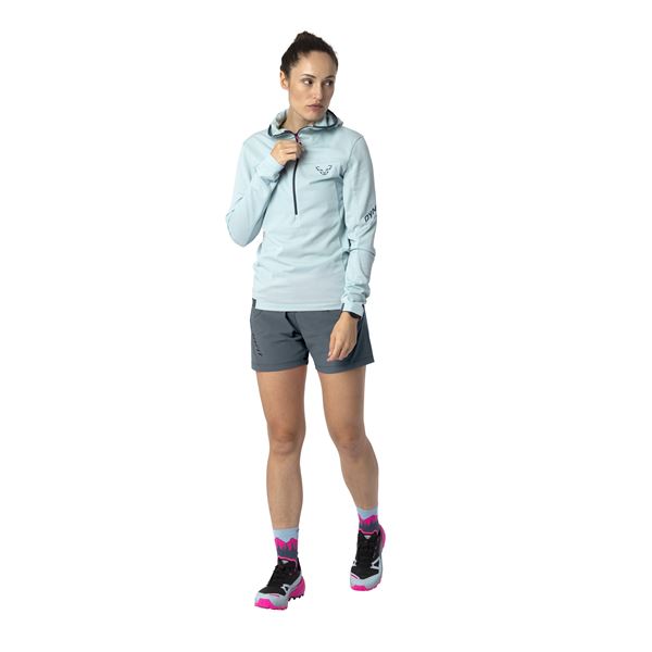 Dynafit TRAVERSE THERMAL 1/2 ZIP W dámská mikina magenta M
