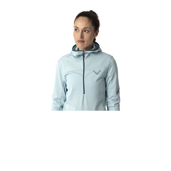 Dynafit TRAVERSE THERMAL 1/2 ZIP W dámská mikina magenta M