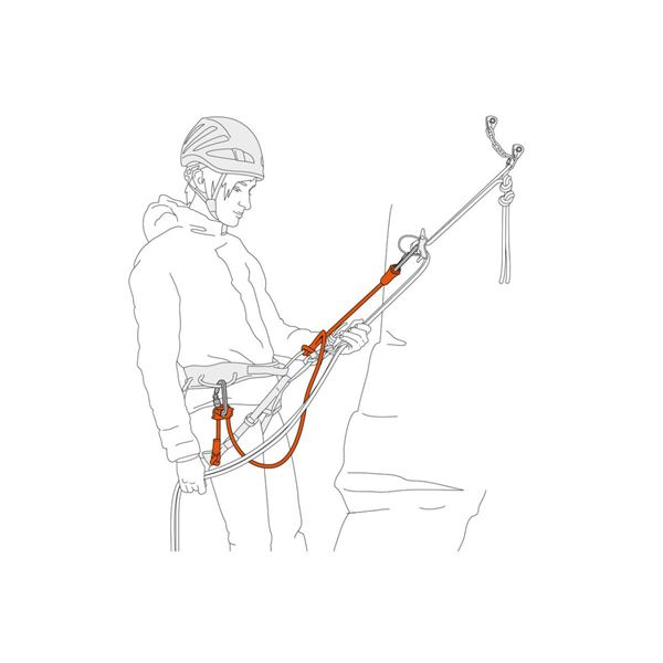 Petzl DUAL CONNECT ADJUST dvojitá smyčka s 1 nastavitelným ramenem