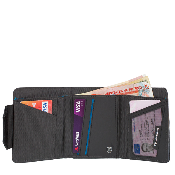 Lifeventure RFiD Tri-Fold Wallet peněženka