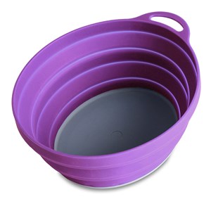 Lifeventure Silicone Ellipse Flexi Bowl skládací miska  Purple  