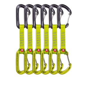 Ocún Hawk QD wire ECO-PES 16mm 10cm 6-pack green  