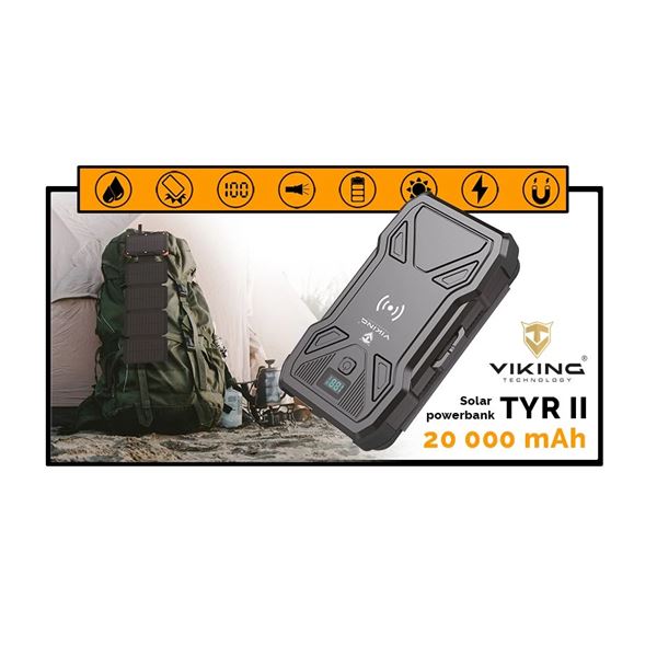 Viking TYR II solární powerbanka