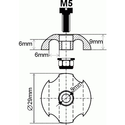 Deck fitting příchytky 