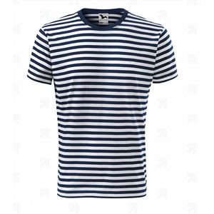 Sailor pruhované triko krátký rukáv  navy blue M