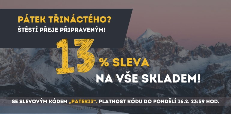 Sleva 13% na vše skladem nejen v pátek 13 :)
